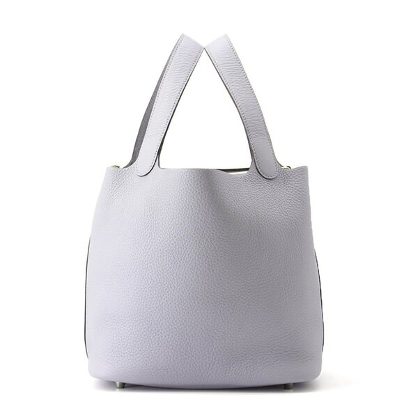 HERMES Picotin Lock Size MM Taurillon Clemence Green Pantan - Picture 1 of 7